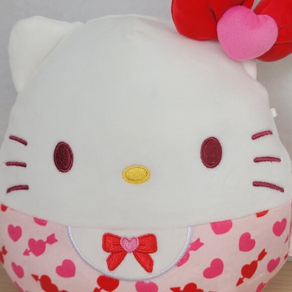 Squishmallows Hello Kitty Angel Valentine's 2025 Pink Red Hearts Plush Toy 8 in - Picture 7 of 15